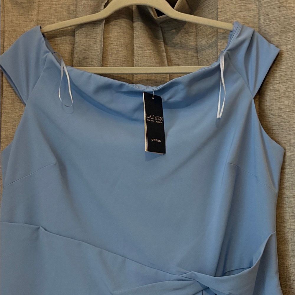 Ralph Lauren Elegant Blue Sleeveless Dress